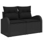 vidaXL Set Divano da Giardino 9 Pezzi con Cuscini Beige in Rattan Sintetico vidaXL Set Divano da Giardino 9 Pezzi con Cuscini Beige in Rattan Sintetico