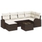 vidaXL Set Giardino 6 Pezzi con Cuscini Grigio in Rattan Sintetico.