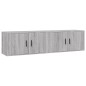 Mobili Porta TV a Parete 2 pz Grigio Sonoma 80x34,5x40 cm Mobili Porta TV a Parete 2 pz Grigio Sonoma 80x34,5x40 cm