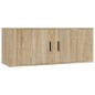 Set di Mobili Porta TV 7 pz Rovere Sonoma in Legno Multistrato Set di Mobili Porta TV 7 pz Rovere Sonoma in Legno Multistrato