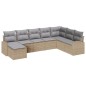 vidaXL Set Divano da Giardino 8 Pezzi con Cuscini Beige in Rattan Sintetico vidaXL Set Divano da Giardino 8 Pezzi con Cuscini Beige in Rattan Sintetico