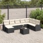 vidaXL Set da Giardino 8 Pezzi di con Cuscini in Rattan Sintetico Marrone