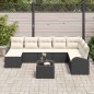 vidaXL Set da Giardino 8 Pezzi di con Cuscini in Rattan Sintetico Marrone
