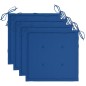 Sedie da Giardino con Cuscini 4 pz in Massello di Acacia Sedie da Giardino con Cuscini 4 pz in Massello di Acacia