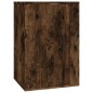 Set Mobili Porta TV 3 pz Rovere Fumo in Legno Multistrato Set Mobili Porta TV 3 pz Rovere Fumo in Legno Multistrato