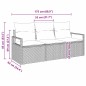 vidaXL Set di divani da giardino 3 pezzi con cuscini beige in polirattan vidaXL Set di divani da giardino 3 pezzi con cuscini beige in polirattan