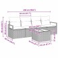 vidaXL Set di Sofà da Giardino a 5 Pezzi con Cuscini Beige in Polyrattan vidaXL Set di Sofà da Giardino a 5 Pezzi con Cuscini Beige in Polyrattan