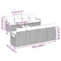 Set di Divani da Giardino a 9 Pezzi con Cuscini Grigio Rattan Sintetico