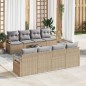 Set di Divano da Giardino vidaXL 9 Pezzi con Cuscini Beige Poli Rattan Set di Divano da Giardino vidaXL 9 Pezzi con Cuscini Beige Poli Rattan