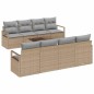 Set di Divano da Giardino vidaXL 9 Pezzi con Cuscini Beige Poli Rattan Set di Divano da Giardino vidaXL 9 Pezzi con Cuscini Beige Poli Rattan