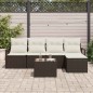 vidaXL Set da Giardino a 5 Pezzi con Cuscini in Rattan Grigio