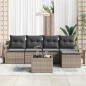 vidaXL Set Divano Giardino a 5 Pezzi con Cuscini in Rattan Polipropilene Nero