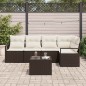 vidaXL Set da Giardino in 5 Pezzi con Cuscini Grigi in Rattan Sintetico