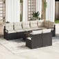 vidaXL Set di Sofà da Giardino 8 Pezzi con Cuscini Marroni in Rattan Sintetico