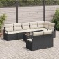 vidaXL Set di Sofà da Giardino 8 Pezzi con Cuscini Marroni in Rattan Sintetico
