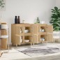 Credenze 2pz Rovere Sonoma 60x35x70 cm in Legno Multistrato Credenze 2pz Rovere Sonoma 60x35x70 cm in Legno Multistrato