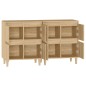 Credenze 2pz Rovere Sonoma 60x35x70 cm in Legno Multistrato Credenze 2pz Rovere Sonoma 60x35x70 cm in Legno Multistrato