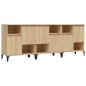Credenze 3pz Rovere Sonoma 60x35x70 cm in Legno Multistrato Credenze 3pz Rovere Sonoma 60x35x70 cm in Legno Multistrato