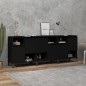 Credenze 3pz Nere 60x35x70 cm in Legno Multistrato Credenze 3pz Nere 60x35x70 cm in Legno Multistrato