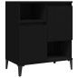 Credenze 3pz Nere 60x35x70 cm in Legno Multistrato Credenze 3pz Nere 60x35x70 cm in Legno Multistrato
