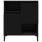Credenze 3pz Nere 60x35x70 cm in Legno Multistrato Credenze 3pz Nere 60x35x70 cm in Legno Multistrato