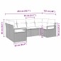 vidaXL Set da giardino di divani 6 pezzi con cuscini beige in rattan sintetico vidaXL Set da giardino di divani 6 pezzi con cuscini beige in rattan sintetico
