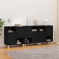 Credenze 3pz Nere 60x35x70 cm in Legno Multistrato Credenze 3pz Nere 60x35x70 cm in Legno Multistrato
