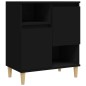 Credenze 3pz Nere 60x35x70 cm in Legno Multistrato Credenze 3pz Nere 60x35x70 cm in Legno Multistrato