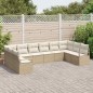 vidaXL Set di divani da giardino da 10 pezzi con cuscini in rattan polipropilene beige vidaXL Set di divani da giardino da 10 pezzi con cuscini in rattan polipropilene beige