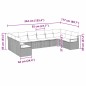 vidaXL Set giardino 10 pezzi con cuscini in rattan modulare grigio chiaro