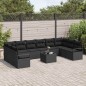 vidaXL Set di Divani da Giardino 11 Pezzi con Cuscini Beige in Rattan Sintetico. vidaXL Set di Divani da Giardino 11 Pezzi con Cuscini Beige in Rattan Sintetico.