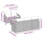 vidaXL Set Divani Giardino Cuscini 6 Pezzi Grigio Rattan Polietilene