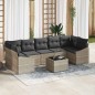 vidaXL Set di Divani da Giardino 8 Pezzi con Cuscini Grigio Chiaro Polyrattan vidaXL Set di Divani da Giardino 8 Pezzi con Cuscini Grigio Chiaro Polyrattan