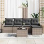 vidaXL Set Divano Giardino 5 Pezzi con Cuscini Neri in Polirattan vidaXL Set Divano Giardino 5 Pezzi con Cuscini Neri in Polirattan