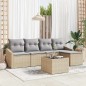 vidaXL Set di divani da giardino in 6 pezzi con cuscini in rattan polietilene nero. vidaXL Set di divani da giardino in 6 pezzi con cuscini in rattan polietilene nero.
