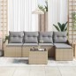 vidaXL Set di divani da giardino in 6 pezzi con cuscini in rattan polietilene nero. vidaXL Set di divani da giardino in 6 pezzi con cuscini in rattan polietilene nero.