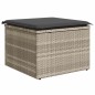 vidaXL Set Divano da Giardino 6 Pezzi con Cuscini Grigio in Rattan Sintetico.