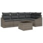 vidaXL Set di divani da giardino 5 pezzi con cuscini in rattan nero vidaXL Set di divani da giardino 5 pezzi con cuscini in rattan nero