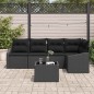vidaXL Set di divani da giardino 6 pezzi con cuscini in polirattan beige vidaXL Set di divani da giardino 6 pezzi con cuscini in polirattan beige