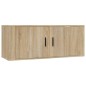 Set Mobili Porta TV 8pz Rovere Sonoma in Legno Multistrato Set Mobili Porta TV 8pz Rovere Sonoma in Legno Multistrato