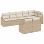 vidaXL Set da giardino 8 pezzi con cuscini beige in polirattan vidaXL Set da giardino 8 pezzi con cuscini beige in polirattan
