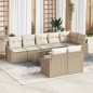 vidaXL Set di divani da giardino 9 pezzi con cuscini in rattan sintetico marrone vidaXL Set di divani da giardino 9 pezzi con cuscini in rattan sintetico marrone