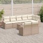 vidaXL Set di divani da giardino 9 pezzi con cuscini in rattan sintetico marrone vidaXL Set di divani da giardino 9 pezzi con cuscini in rattan sintetico marrone