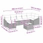 vidaXL Set Divano Giardino 8 Pezzi con Cuscini Grigio in Rattan