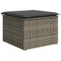 vidaXL Set di divani da giardino a 6 pezzi con cuscini grigi in rattan sintetico