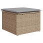 vidaXL Set da giardino di 6 pezzi con cuscini beige in rattan