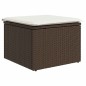 vidaXL Set giardino in rattan sintetico da 8 pezzi con cuscini marroni