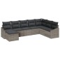 vidaXL Set da Giardino in 8 Pezzi di con Cuscini Grigi in Rattan Sintetico vidaXL Set da Giardino in 8 Pezzi di con Cuscini Grigi in Rattan Sintetico