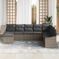 vidaXL Set da Giardino in 8 Pezzi di con Cuscini Grigi in Rattan Sintetico vidaXL Set da Giardino in 8 Pezzi di con Cuscini Grigi in Rattan Sintetico