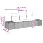 vidaXL Set giardino 3 pezzi con cuscini in polyrattan grigio chiaro